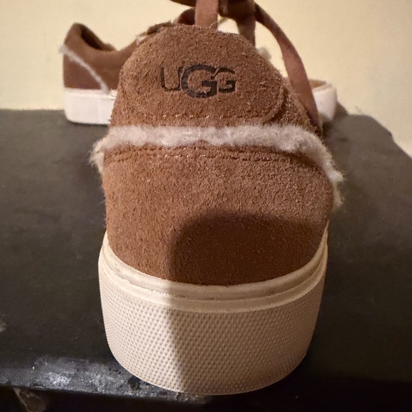 UGG Brown Suede Sneakers with White Soles - Picture 3 of 3